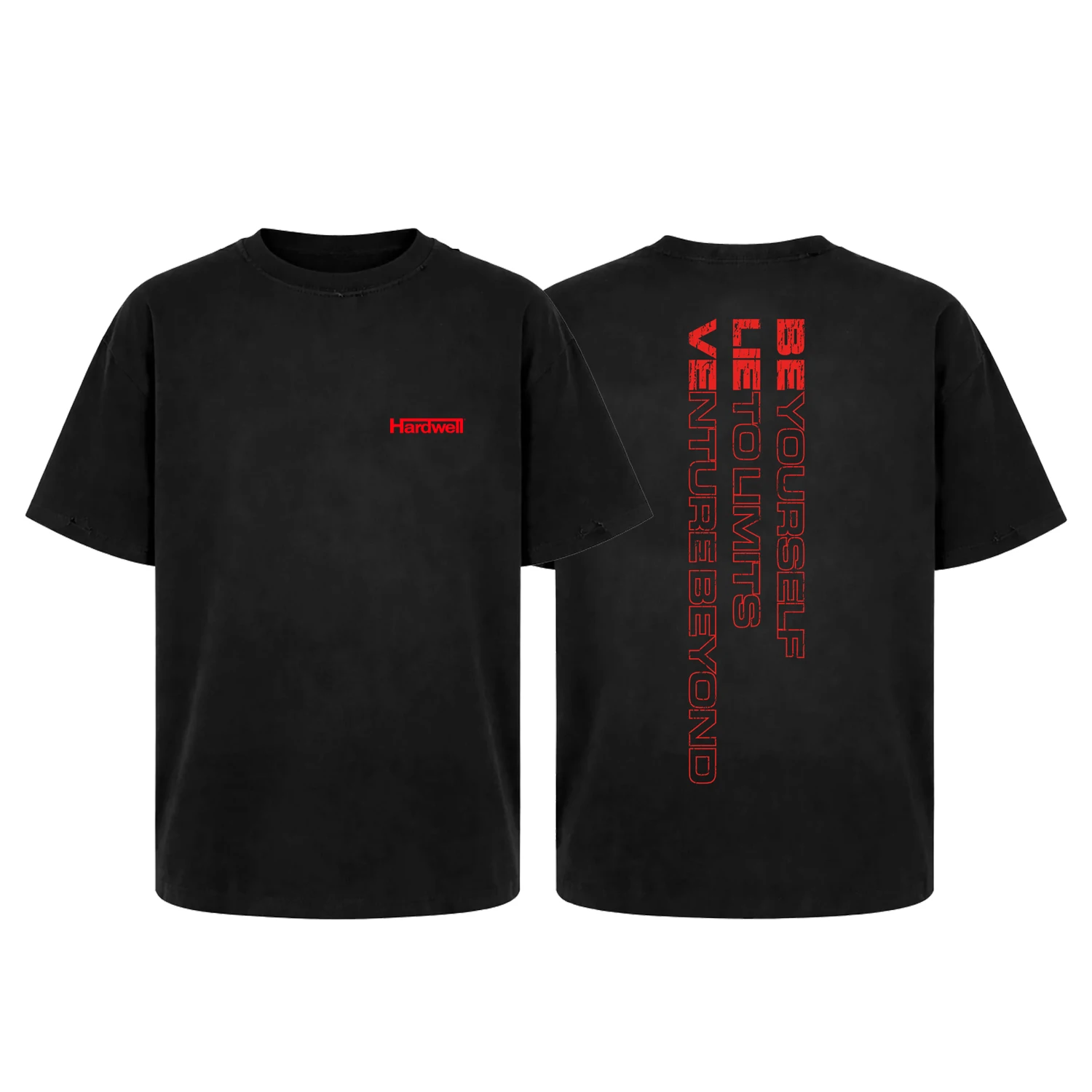 Hardwell Revealed Men's Dance Party T-Shirt Cotton Pure Printed Casual Style Short Sleeve round Neck Top for Teenagers