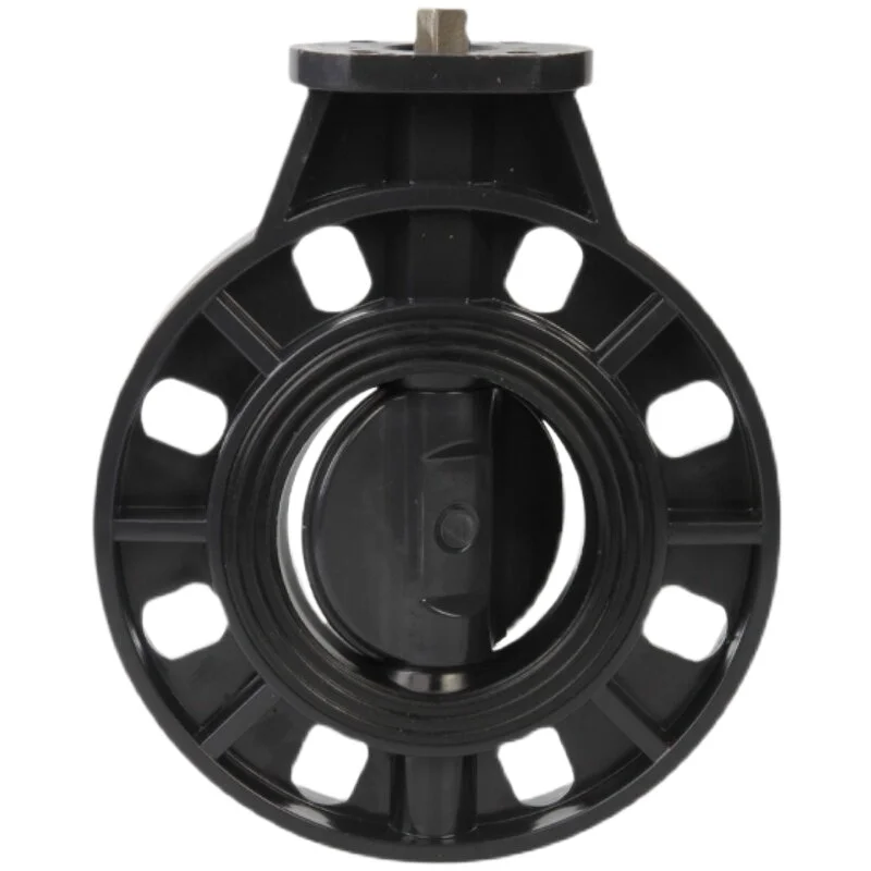 For square rod butterfly valve PVC pneumatic electric butterfly valve, clip-on valve, bracket-free/shaft butterfly valve 63-400