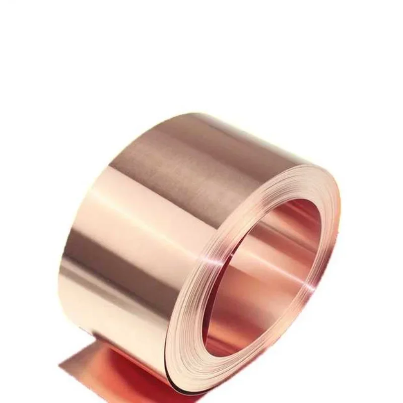 5m/10m Thickness: 0.2mm Width: 20mm Pure T2 Copper Cu Metal Sheet copper belt copper strap