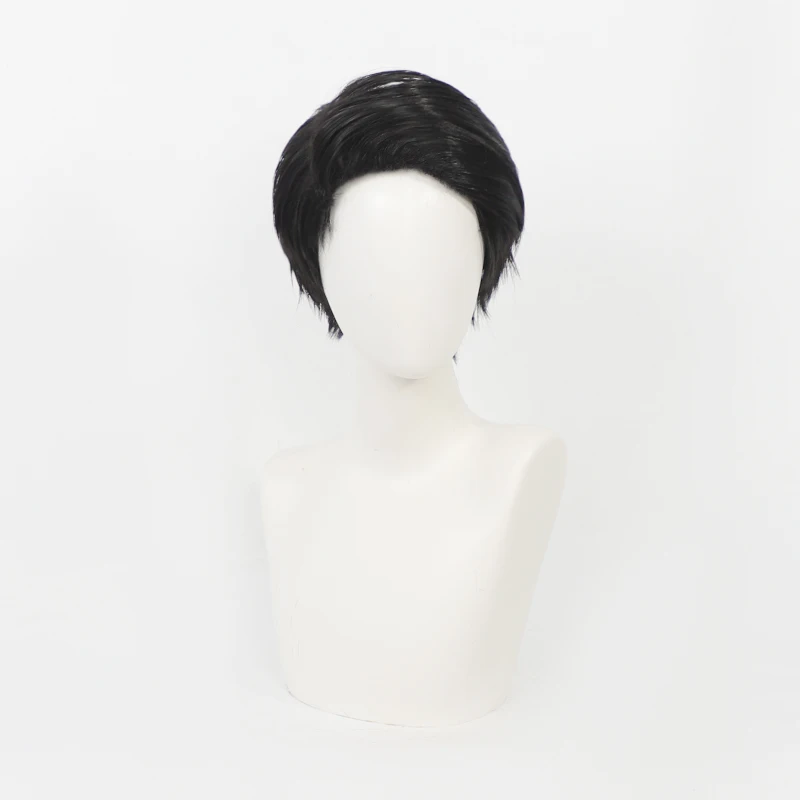 ゲーム リンバス・カンパニー ミュールソー ‌   コスプレウィッグ黒ショート耐熱人工毛ハロウィンカーニバルパーティー小道具女性男性