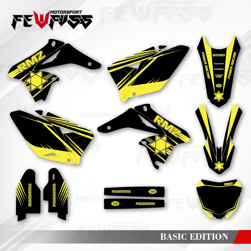 

Fewfuss Graphics Decals Stickers Motorcycle Background Custom For SUZUKI 2010 2011 2012 2013 2014 2015-2018 RMZ250 001