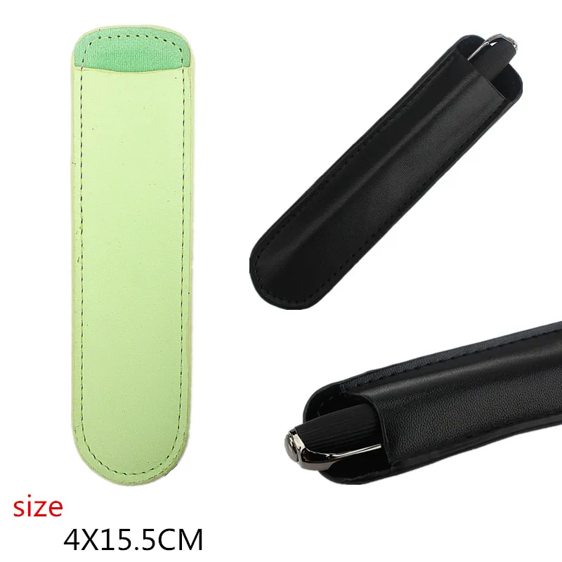 5PC PU Leder Stift Halter Retro Handgemachte Rindsleder Stift Fall Tragbare Vintage Stift Tasche Stift Protector Büro Schule Schreibwaren