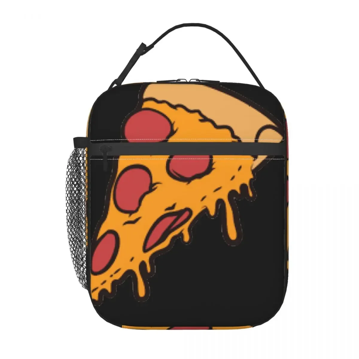 Insulated Lunch Bag Pepperoni Pizza Lunch Box Tote Food Handbag