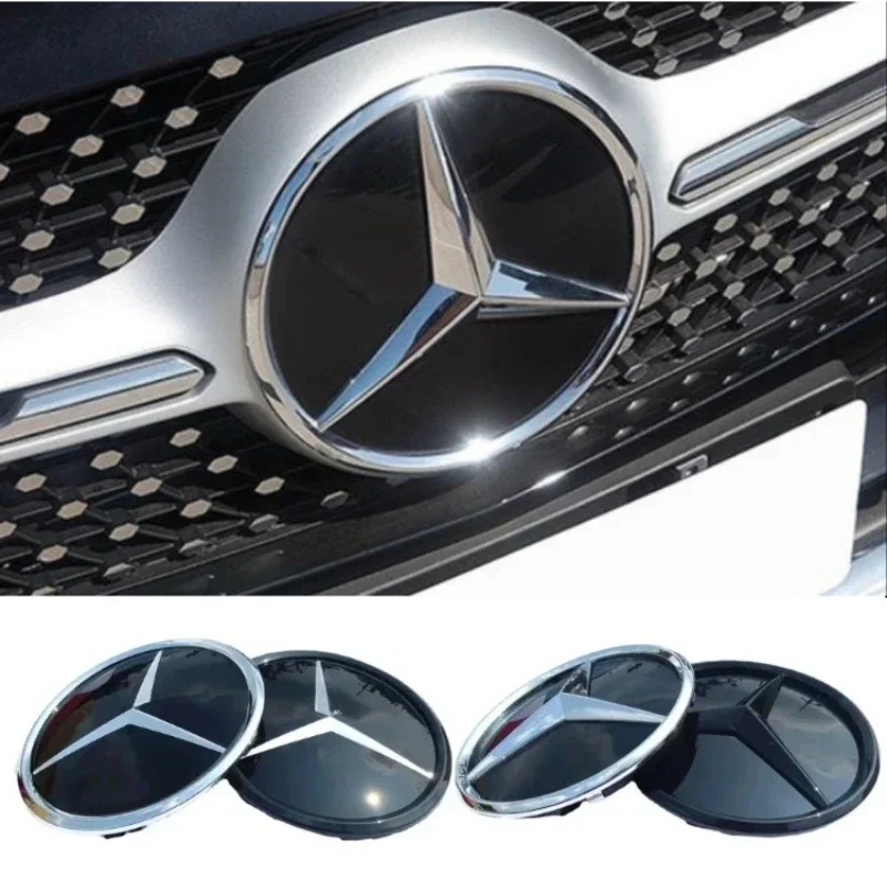 

185mm car front grille logo badge 3D ABS star logo badge mirror Mercedes W164 ML before 2013, auto parts.repack.Quick delivery