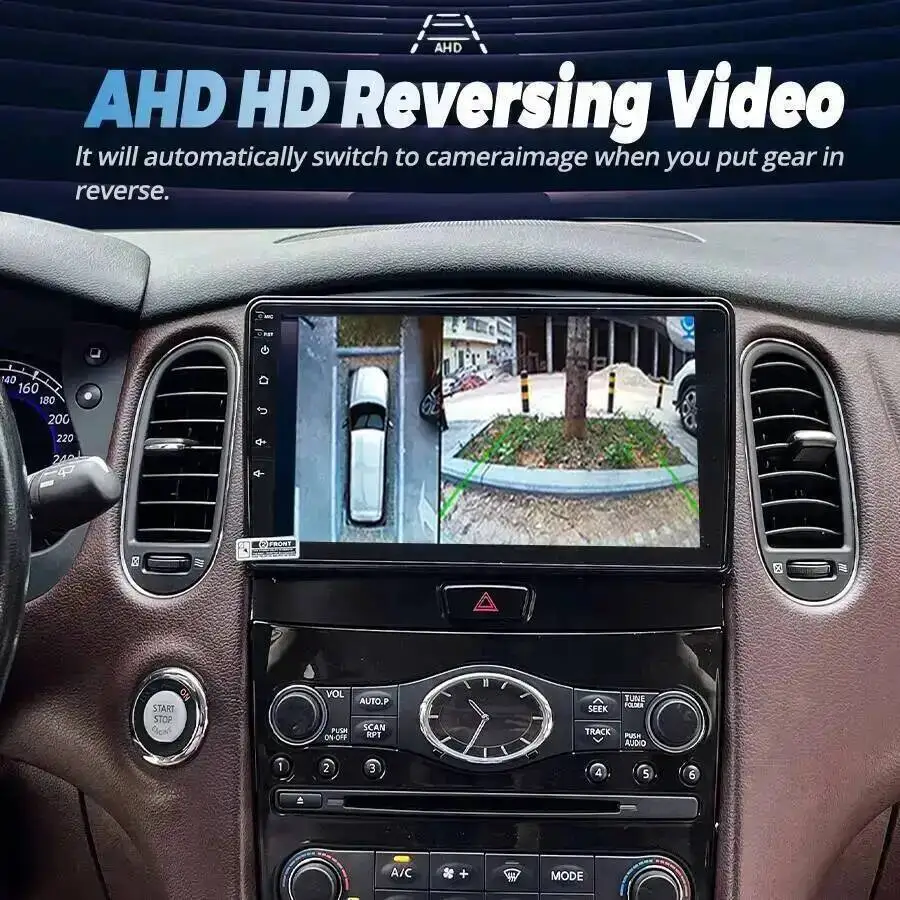 Carplay اللاسلكي لإنفينيتي QX50 EX25 2010-2016 9 بوصة Android15 راديو السيارة استقبال ستيريو Autoradio مشغل وسائط متعددة لتحديد المواقع نافي #5