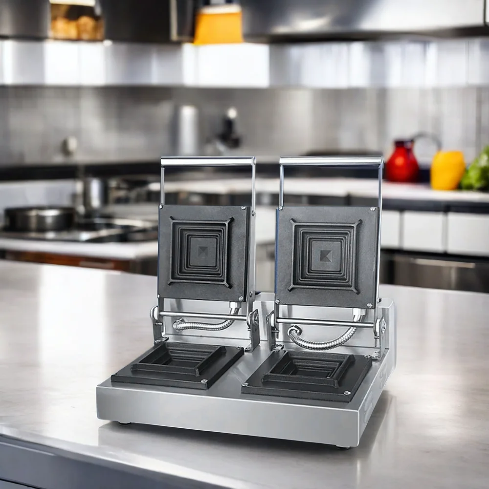 Sandwich Toaster Waffle Maker Automatic Breakfast Toaster Electric Panini Grill Double Non Stick Sandwich Toaster Waffle Maker