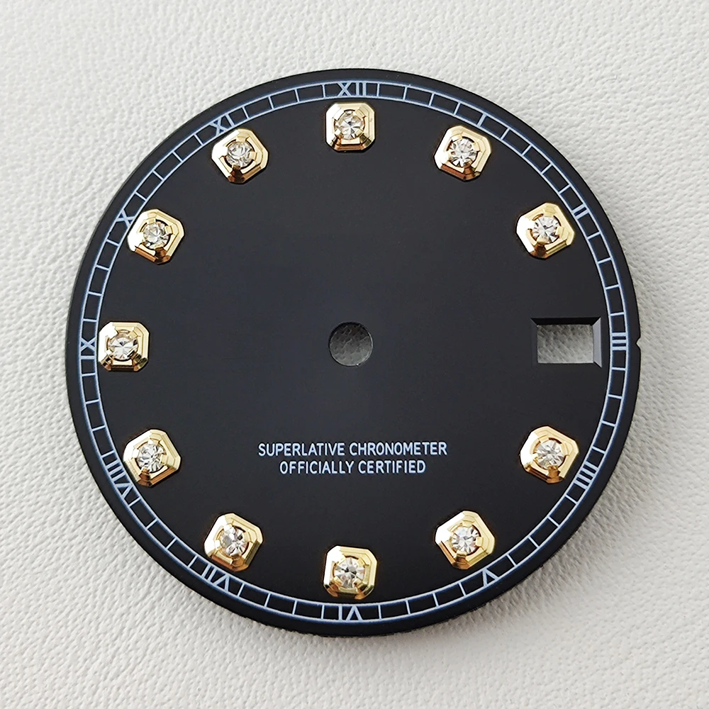 28.5mm NH35 dial Dial diamond nh35 Watch Dial Modified Dial for NH35/NH36 Automatic Movement Watch accessories