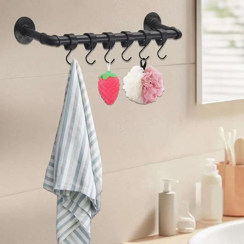 Heavy Duty S Hooks Coat Hooks S Shaped Rack 10 Pieces Hangers Leather Rack For Kitchen Bedroom Bathroom Living Room Outdoor