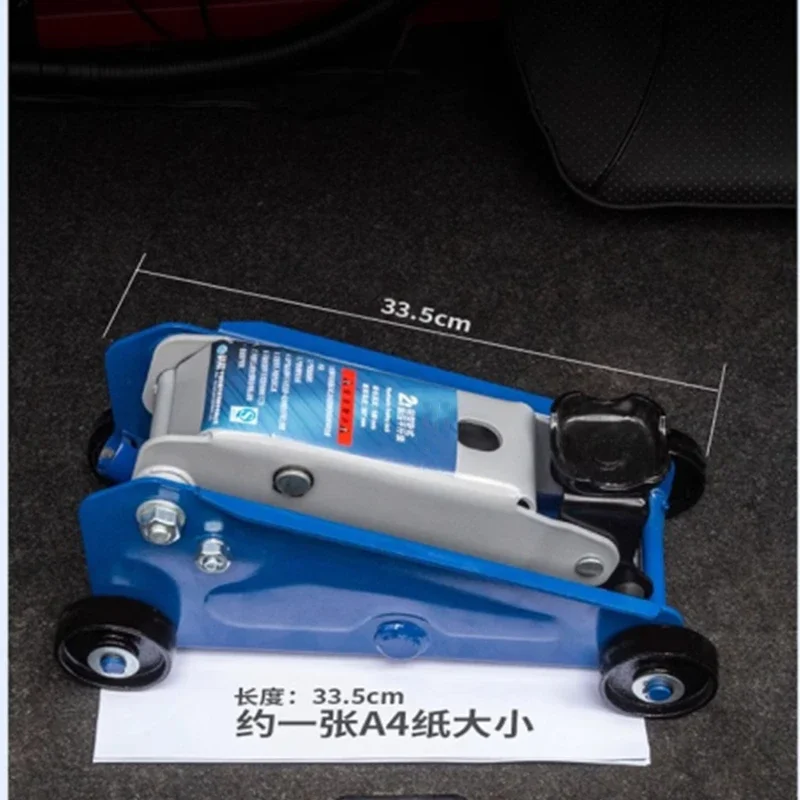 Horizontal hydraulic car with car jack tire change tools