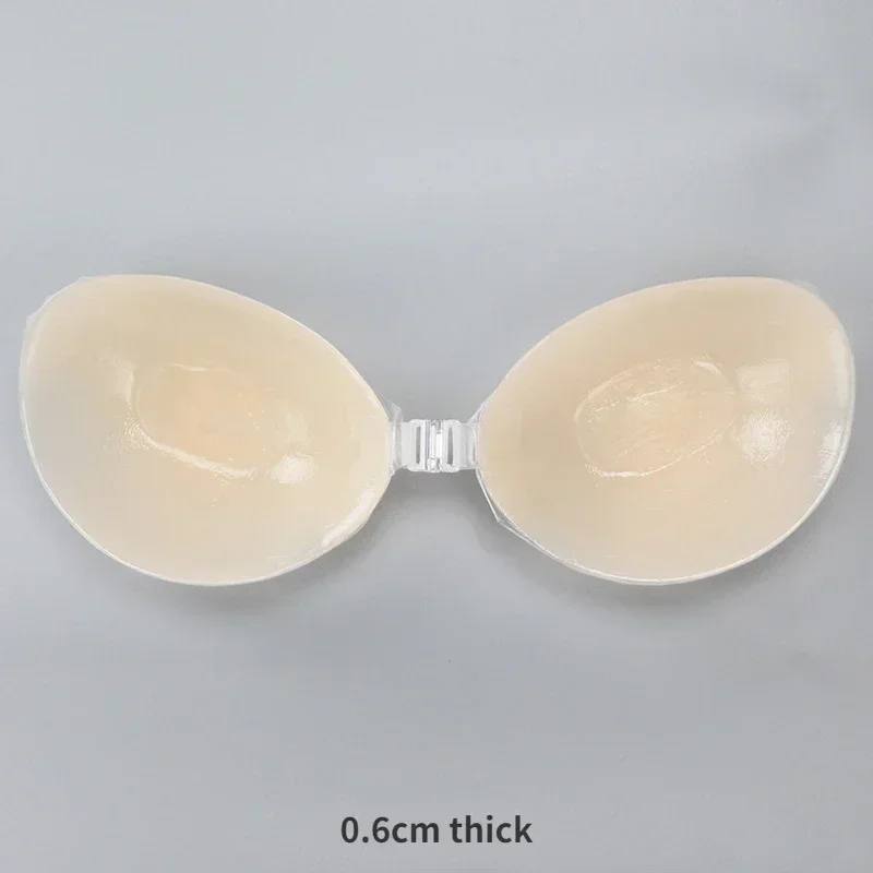Silikon-BH, unsichtbar, Push-Up, sexy, trägerloser BH, Stealth-Klebstoff, rückenfrei, Brustvergrößerung für Frauen, klebrige Hochzeits-Bikini-BHs