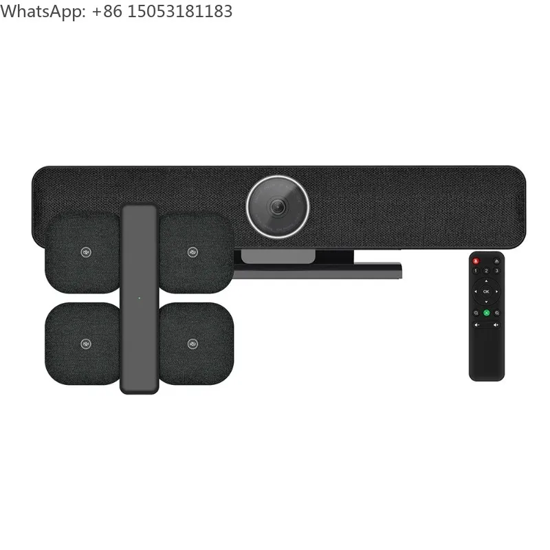 4K Multi-functional Video Conferencing Camera with AI Tracking, Wireless Remote Control, and USB Connection