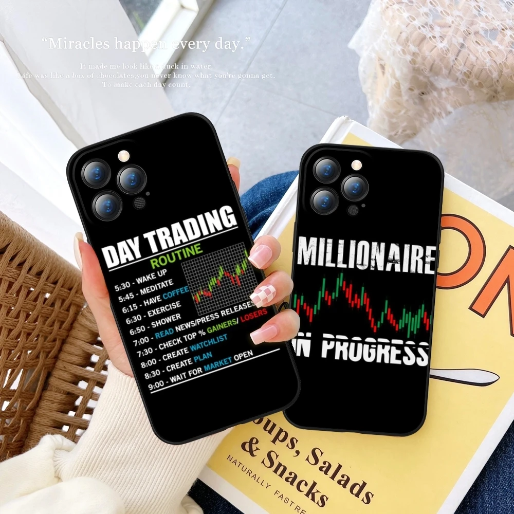 

Trade Investment Forex Stock Market Phone Case FOR IPhone 17 16 Pro Max 15 14 11 12 Pro 17air 13 Plus Samsung S25 Black Covers