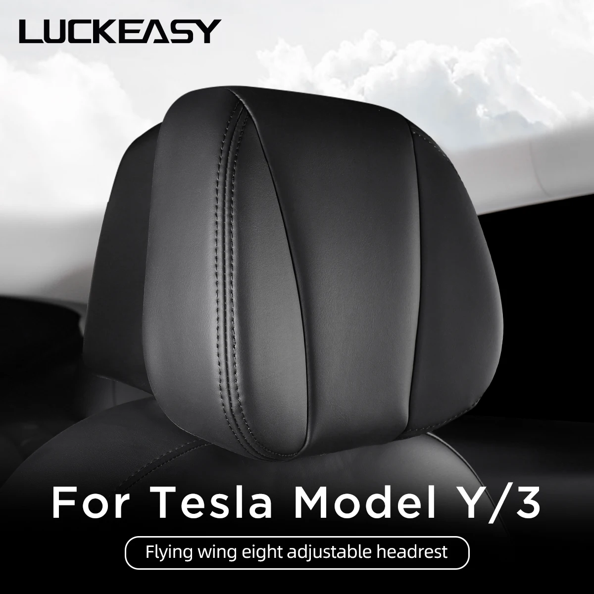 

Опора для головки сиденья автомобиля Tesla Model 3, Y 2022-2023, регулируемый подголовник, аксессуары для интерьера автомобиля, сменная подушка