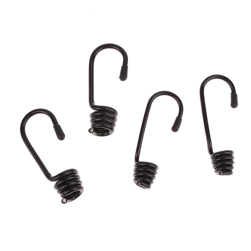 10 Pcs Bungee Elastic Rope Hooks Spiral Hooks For Tensioner Marine Shock Cord Luggage Straps Tarp Tie Downs Canopy Stretch