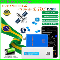 [Genuine]Mini Satellite Finder GTMEDIA V8 Finder BT05 DVB-S2 BT Sat-Finder Support Android IOS Decoding Digital Signal Amplifier