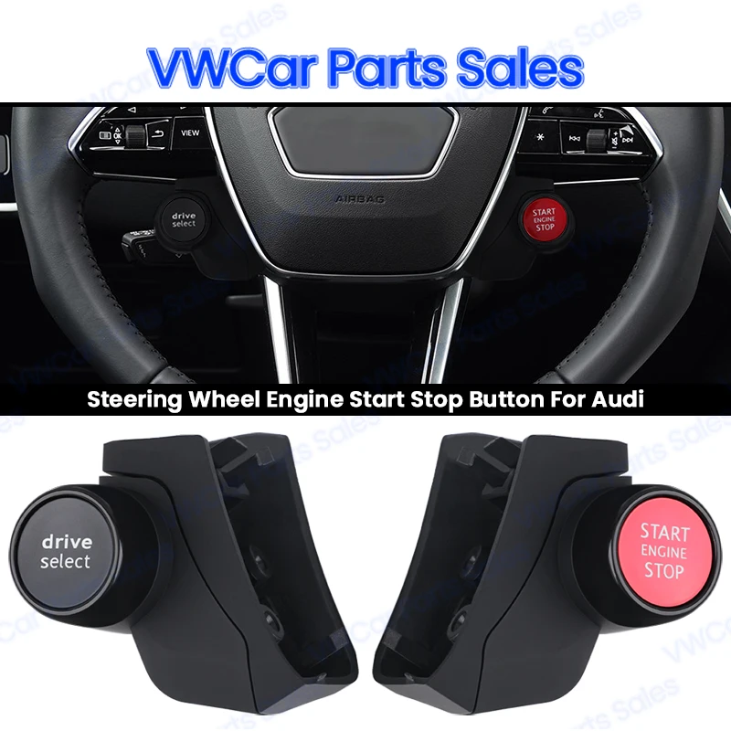 R8 Engine Steering Wheel Start Stop Drive Select Switch Button For Audi A3 S3 RS3 A4 S4 RS4 A5 S5 A6 S6 A7 A8 Q3 Q5 TT