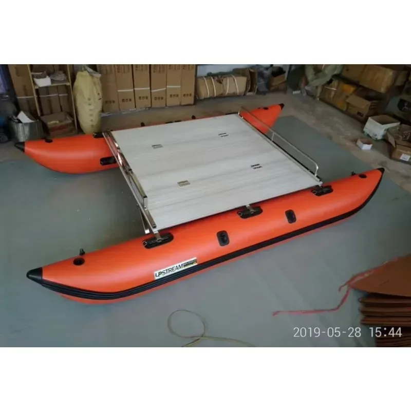 Hot Sale 1/2/4 Person Inflatable Catamaran Boat Fishing Boat