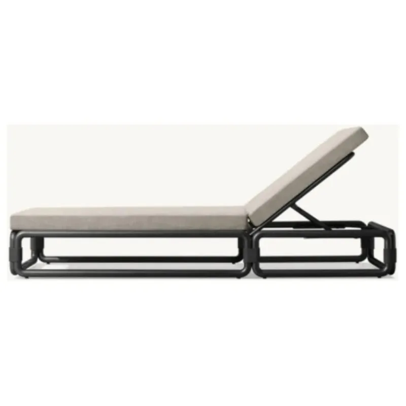 

For Modern Weather-Resistant Aluminum Outdoor Furniture Sun Lounger Metal Garden Beds for Hotel Use