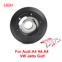 180H Racing Short Steering Wheel Hub Adapter Compatible For Audi A4 A6 A8 For VW Jetta Golf For Lamborghini Gallardo