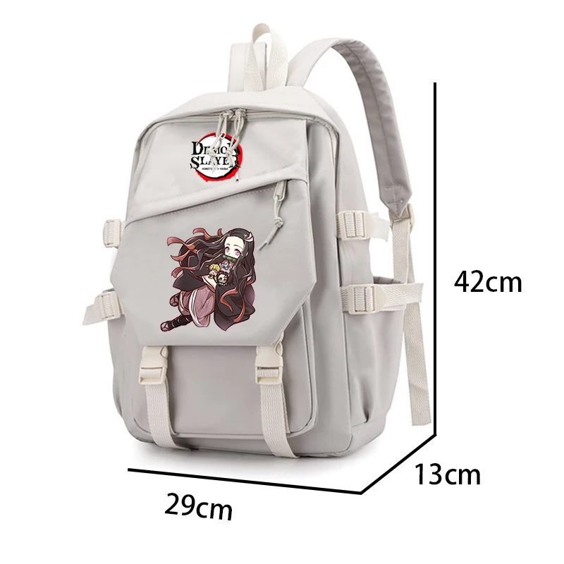 3Pcs/set Demon Slayer Backpack Girl Boy Schoolbag Student Back To School Bag Teenager Children Lunch Bag Large Leisure Backpack