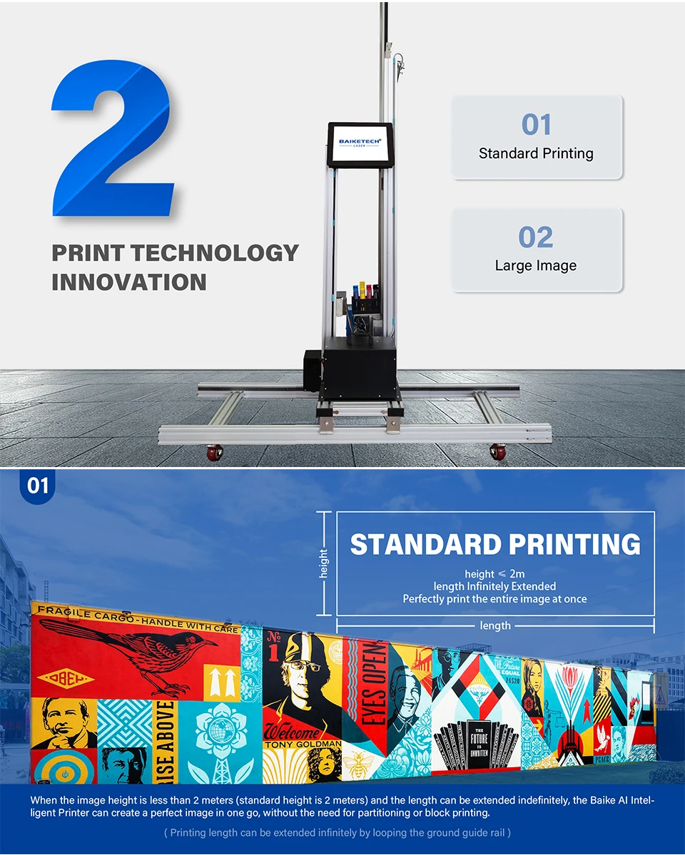 

Latest AI 3D wall printing machine, completely overturning traditional manual painting and film application processes
