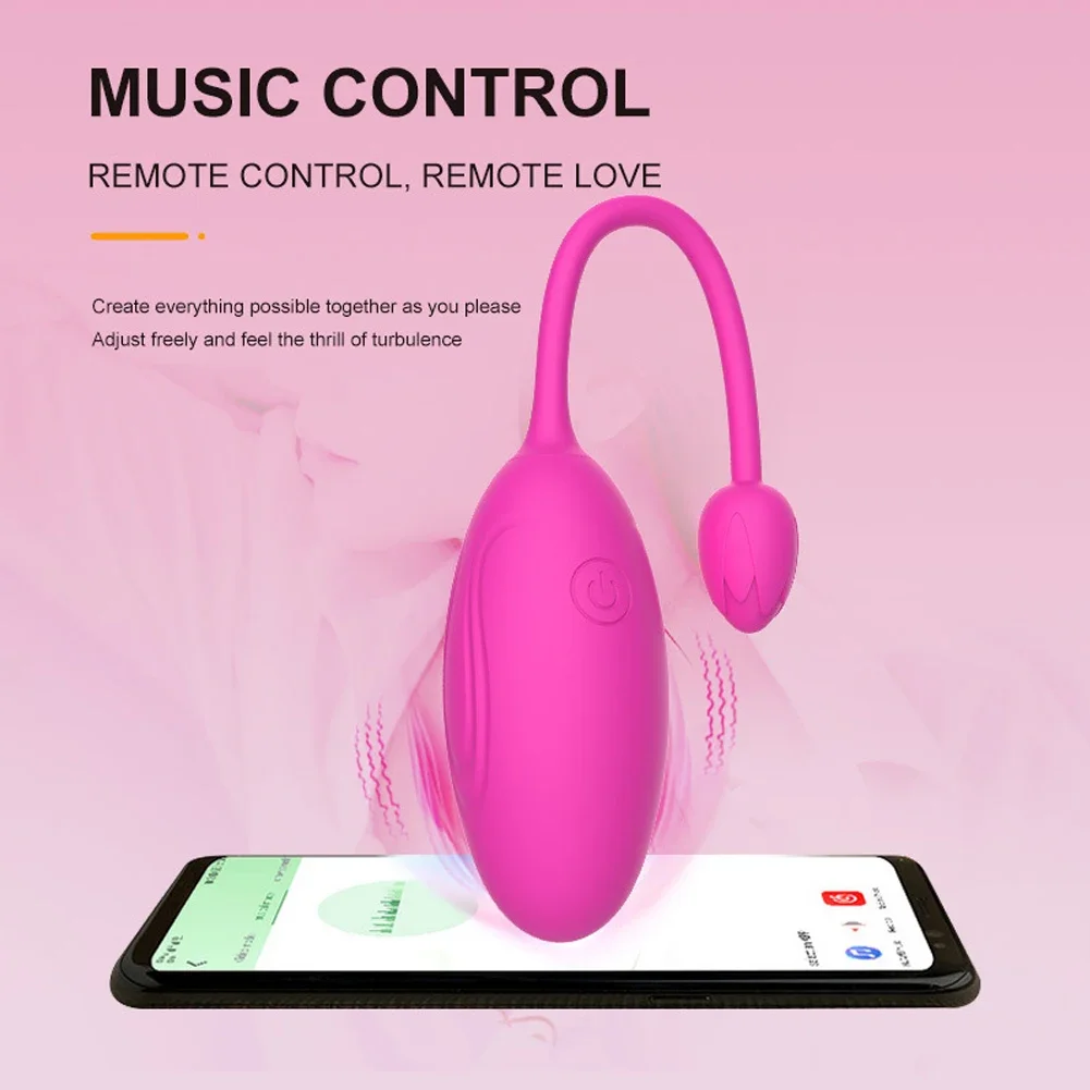 Women Wireless APP Bluetooth Vibrator G-Spot Stimulator Vagina Dildo Wearable Massager Jumping Eggs Sex Toys for Adults