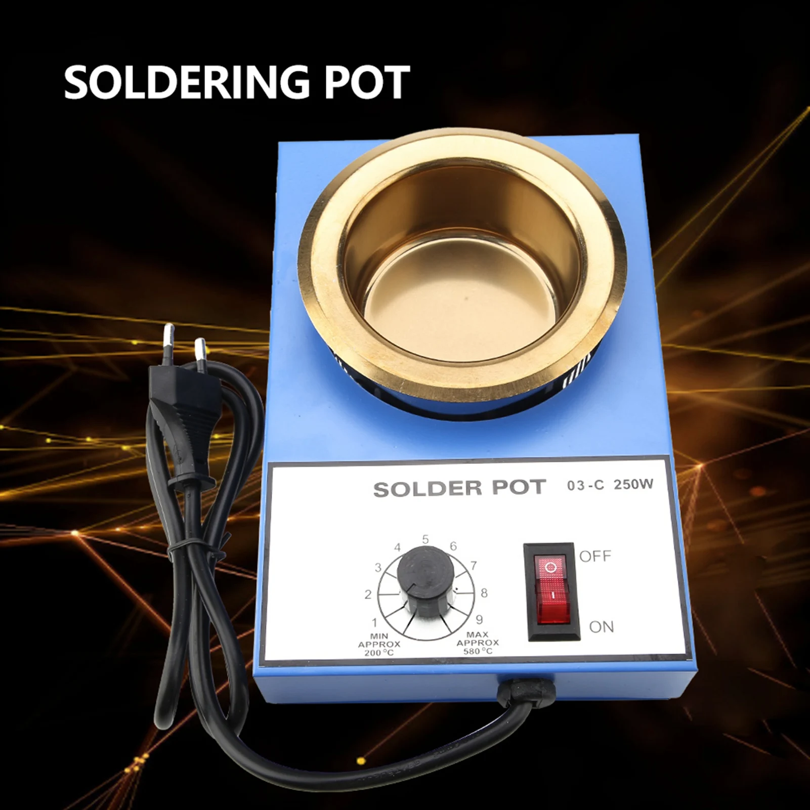 100mm Solder Pot Soldering Pot Desoldering Bath Solder Bath Soldering Desoldering Bath Soldering Pot Soldering Desoldering Pot