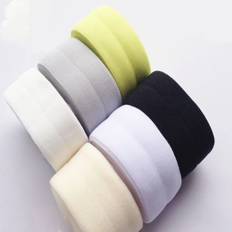 20mm Elastic Ribbon Multicolor Fold Over Spandex Elastic Band For Pants Underwear Sewing Lace Trim Waist Band Garment Accessory