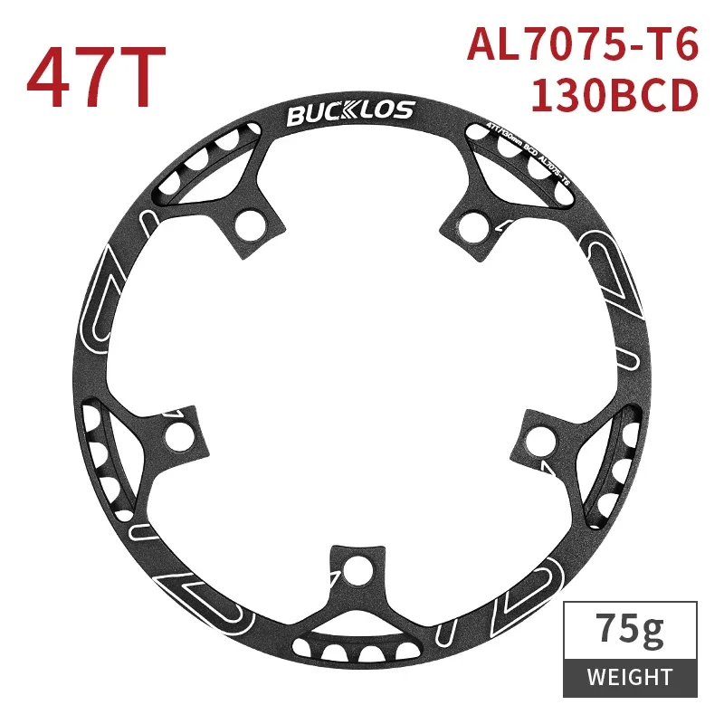 BUCKLOS 130BCD Fahrradkurbelgarnitur Faltradkurbelgarnitur 45T 47T 53T 56T 58T 130 BCD BMX Kurbelgarnitur Faltrad Kettenblatt
