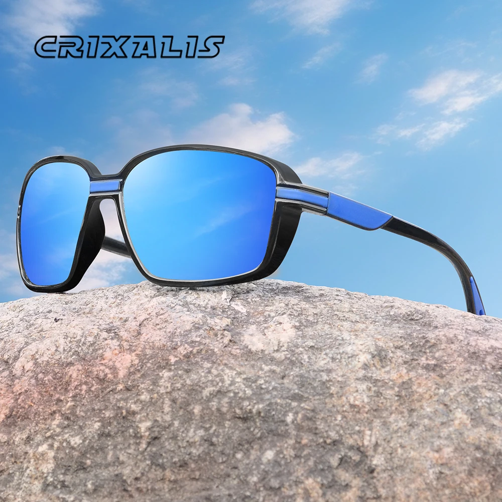 CRIXALIS Übergroße Quadratische Sonnenbrille Männer Frauen Mode Anti Glare Spiegel Fahren Sonnenbrille Männlich Outdoor Strand Shades UV400