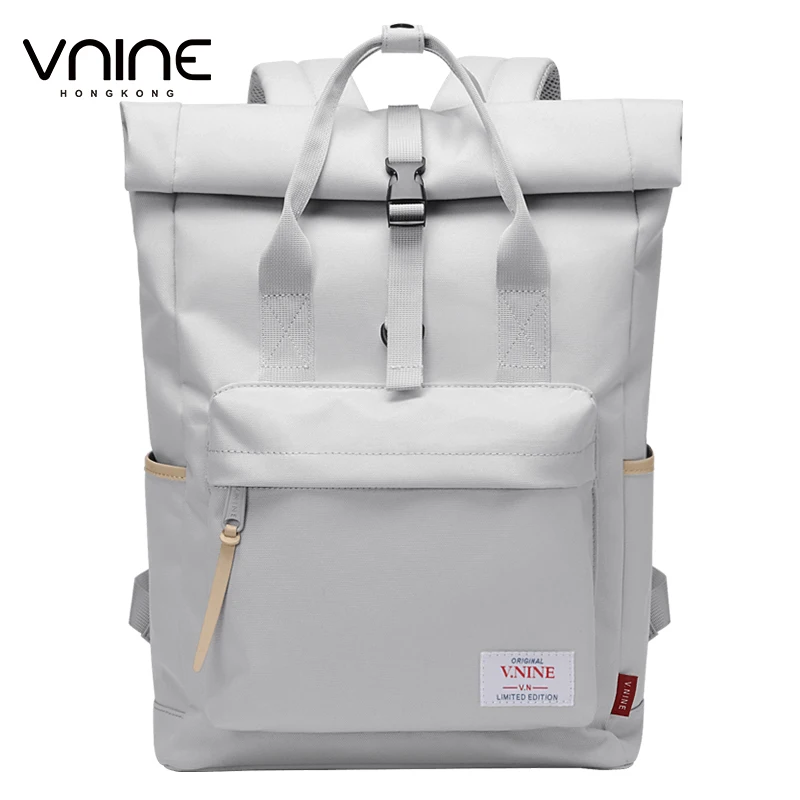 V.NINE Women Laptop Backpack 15 6 inches Waterproof Backpack Expandable Men with Bottle Holder inside Keychain Anti Theft Pocket