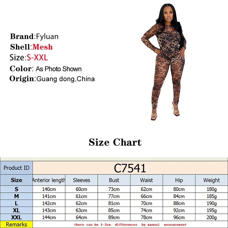مثير Bodycon حللا ملابس حريمي ليوبارد شبكة طباعة شبه منظور الانتقال دعوى طويلة الأكمام ارتداءها ملهى ليلي نادي الملابس