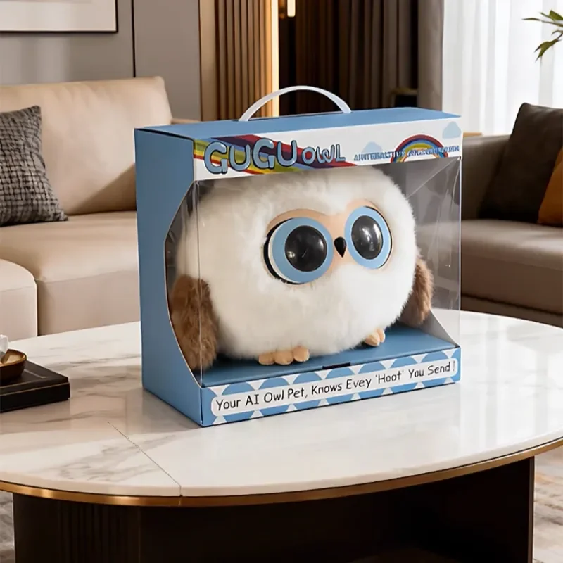 100% autentico Ai Giocattolo intelligente Edizione estera Conversazione vocale Gugu Guf Bufo Doppio occhio Emozioni Interazione Wifi Accompagnare la bambola