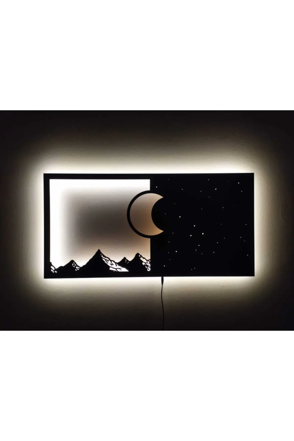 Handmade Table Day N Night Led Lighted Painting Wall design led lighted wall design wall art