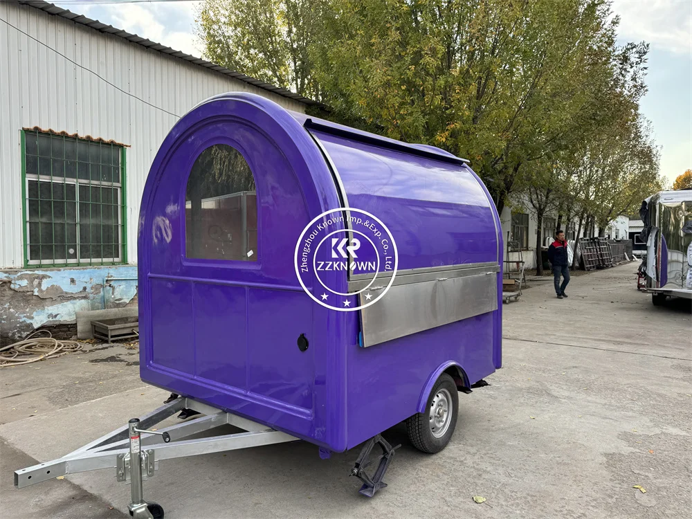 

Street Food Trailer Mobile Coffee Shop Snack Pizza Cart Concession Fast Food Truck Van Ice Cream Hot Dog Kiosk Fully Equipped