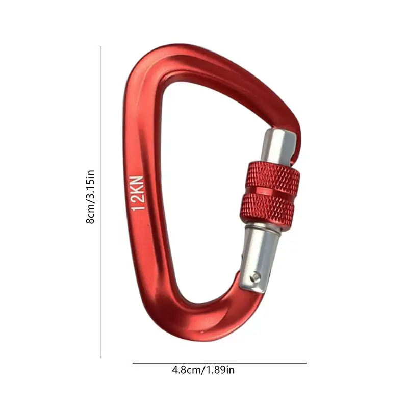 Зажимы для альпинизма D-образное кольцо, зажимы для карабина для скалолазания, большой карабин для скалолазания, профессиональный металлический карабин для