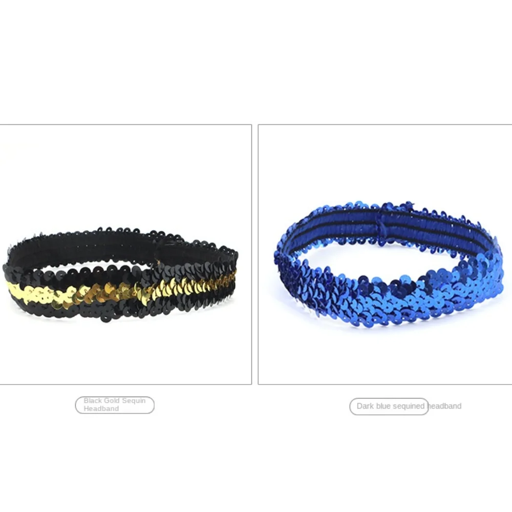 파티 선물 인도 스팽글 스팽글 머리띠 반짝 이는 활 머리 장식 반짝이 헤어 밴드 헤어 액세서리 의상 탄성 Hairbow