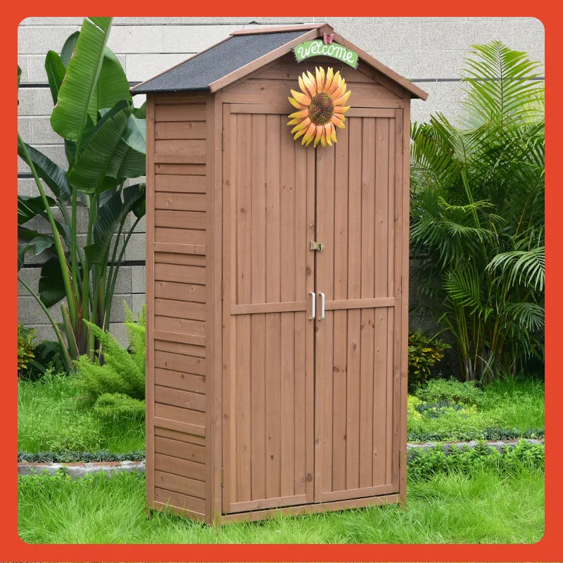 

Storage cabinets Storage and finishing Rain-proof, sun-proof and preservative Wood pastoral outdoor courtyard