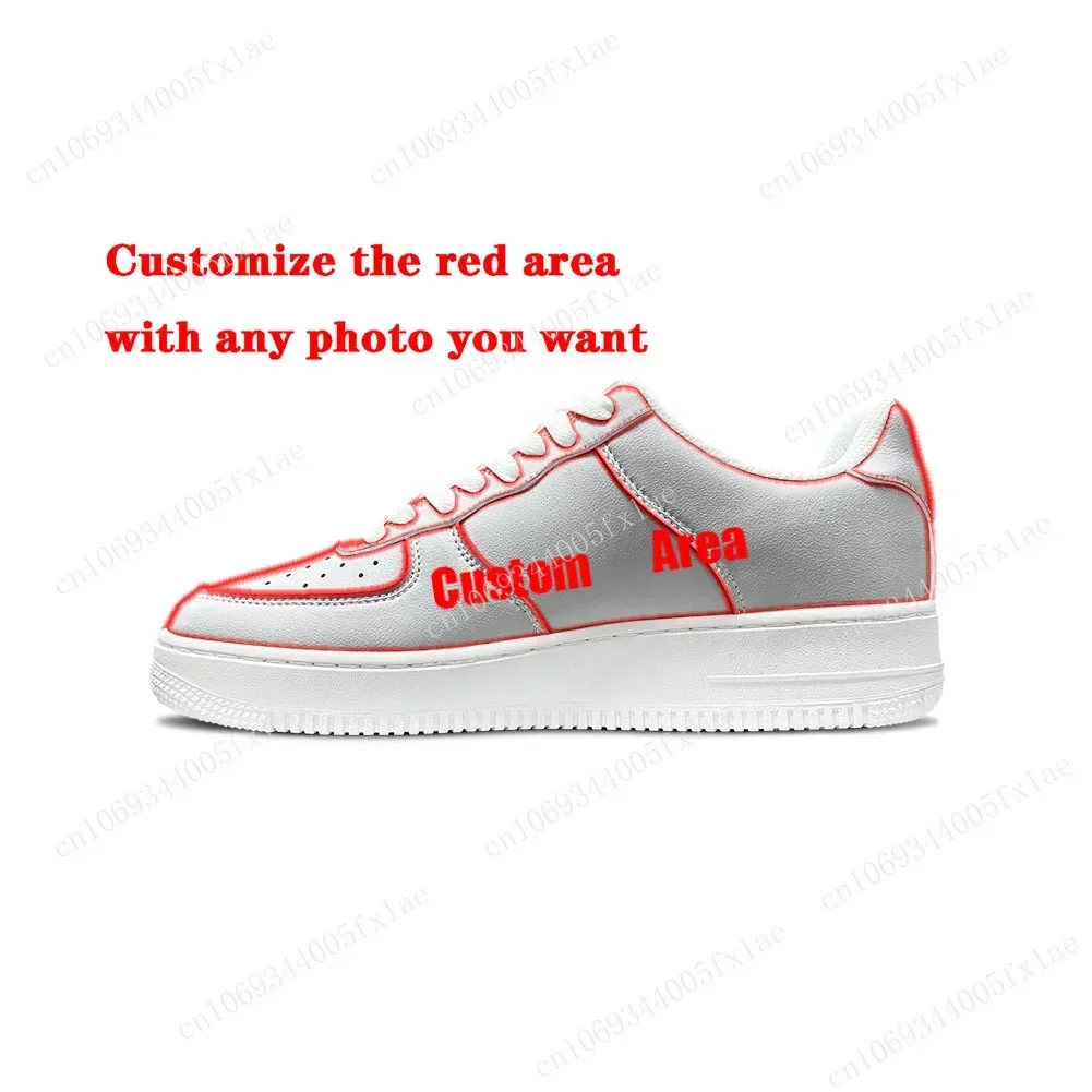 U2 Rock Band AF Basketball Mens Womens Sports Running High Quality Flats Force Sneakers Lace Up Mesh Customized Made Shoe White