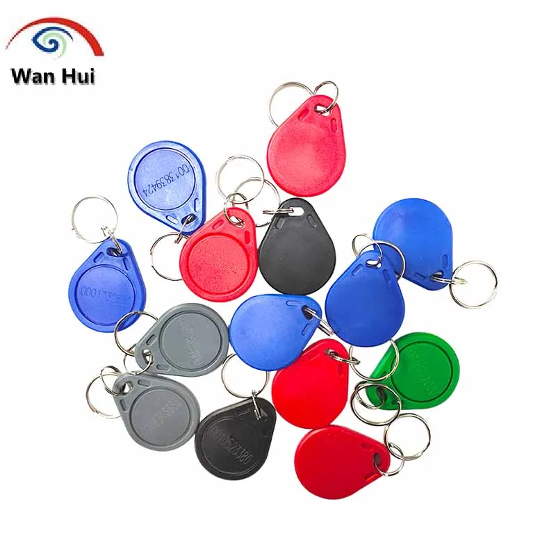 5/10Pcs EM4100 125khz RFID Tag TK4100 Chip Key Fob Keychain Token Ring Llaveros Llavero Porta Key Read-Only Plastic Waterproof