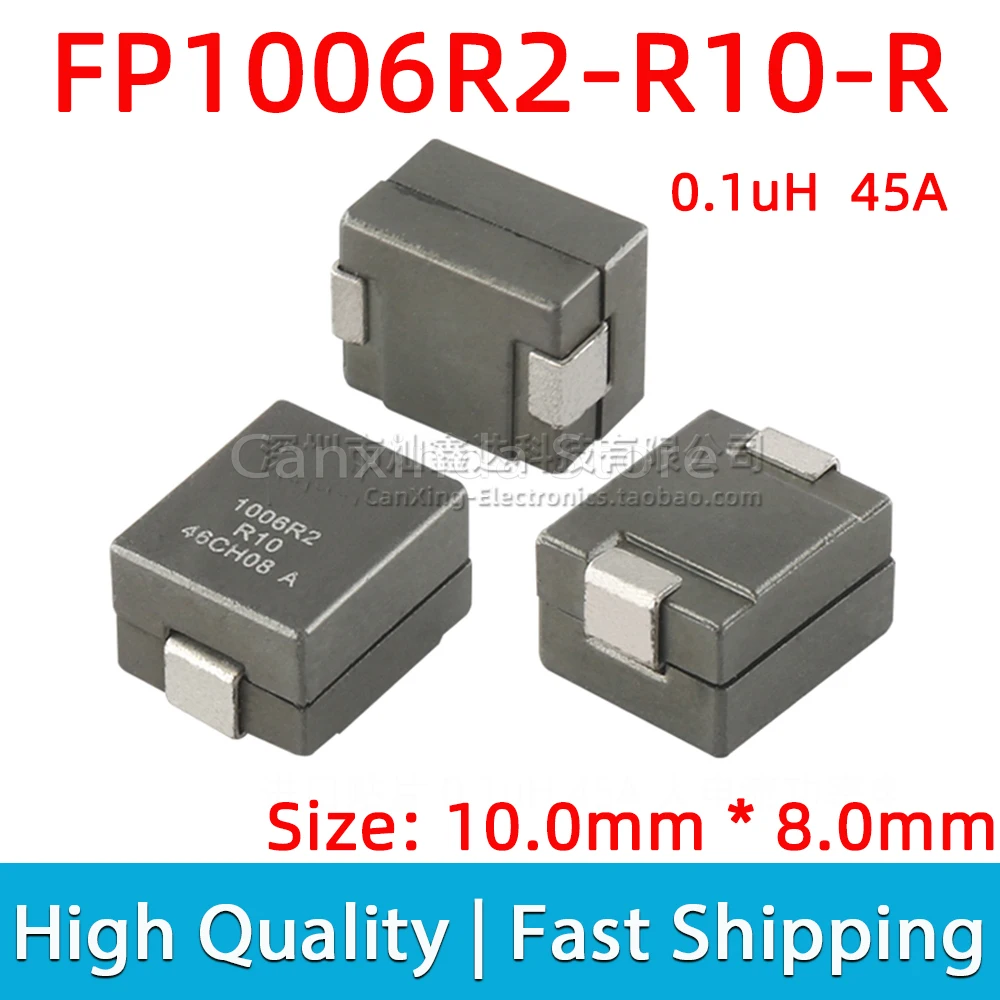 5pcs FP1006R2-R10-R FP1006R2-R10 SMD SMT Moulded Power Inductor Inductance 0.1uH 45A High Current Filter 10*8mm