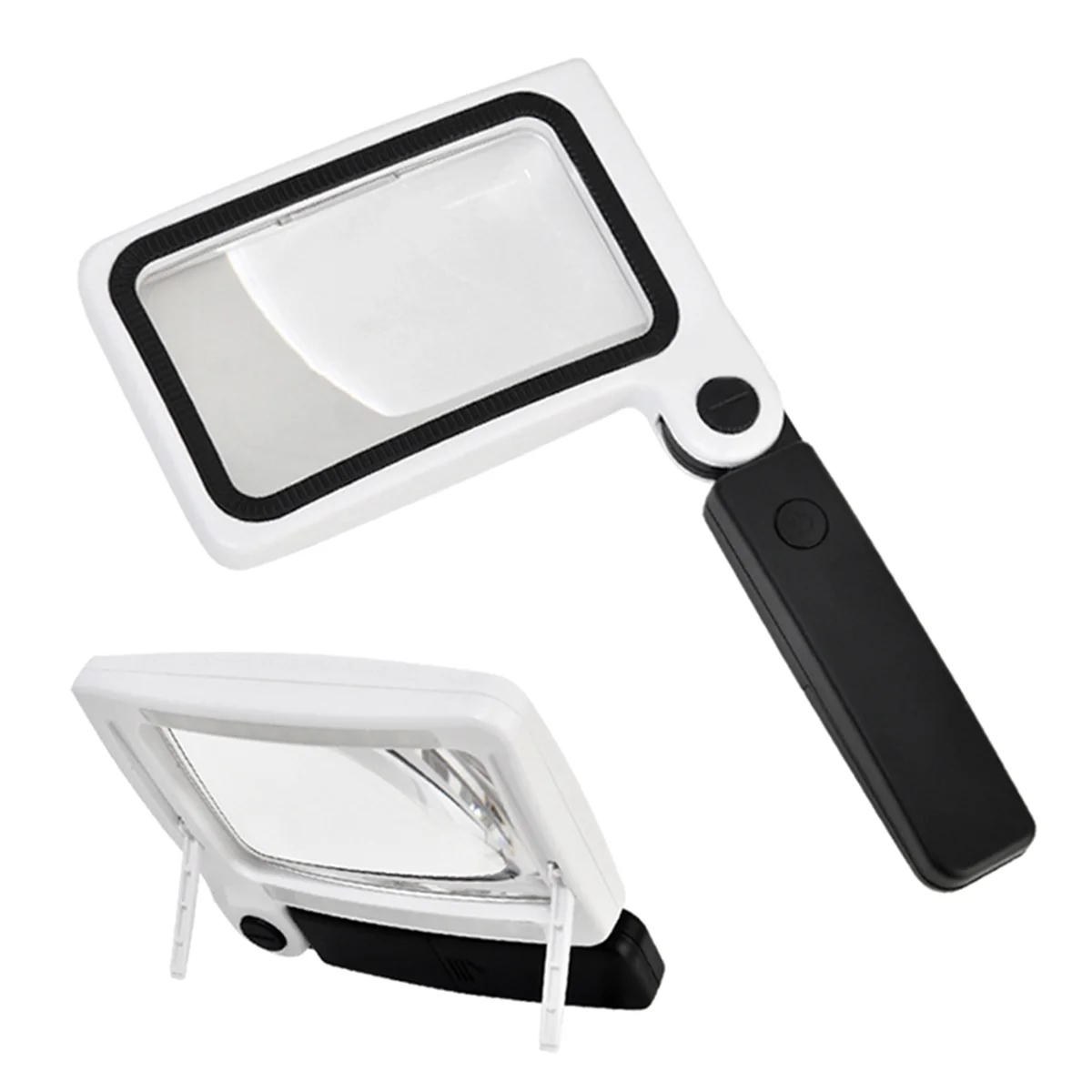 

ABNJ 3.5X Professional Handheld Magnifying Glass Reading Lens 16 LED Light for Reading Magnifying Glass