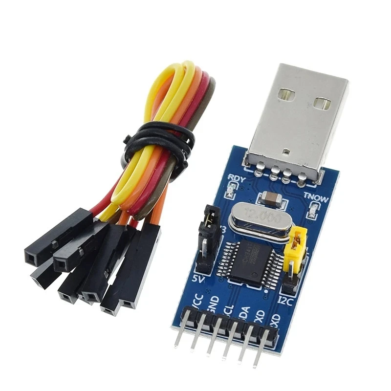 CH341T moduł dwa w jednym USB na I2C IIC UART USB na TTL mikrokontroler do pobierania portów szeregowych