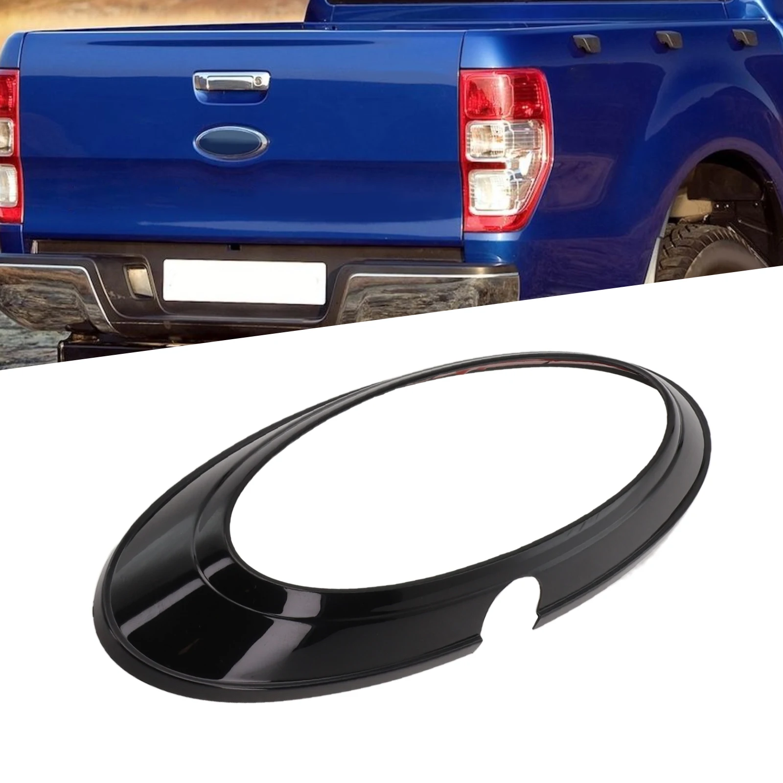 

Car Styling Car Exterior Decoration Black Exterior Rear Logo Emblem High-class Decor Prevents Abrasion Tape On Back