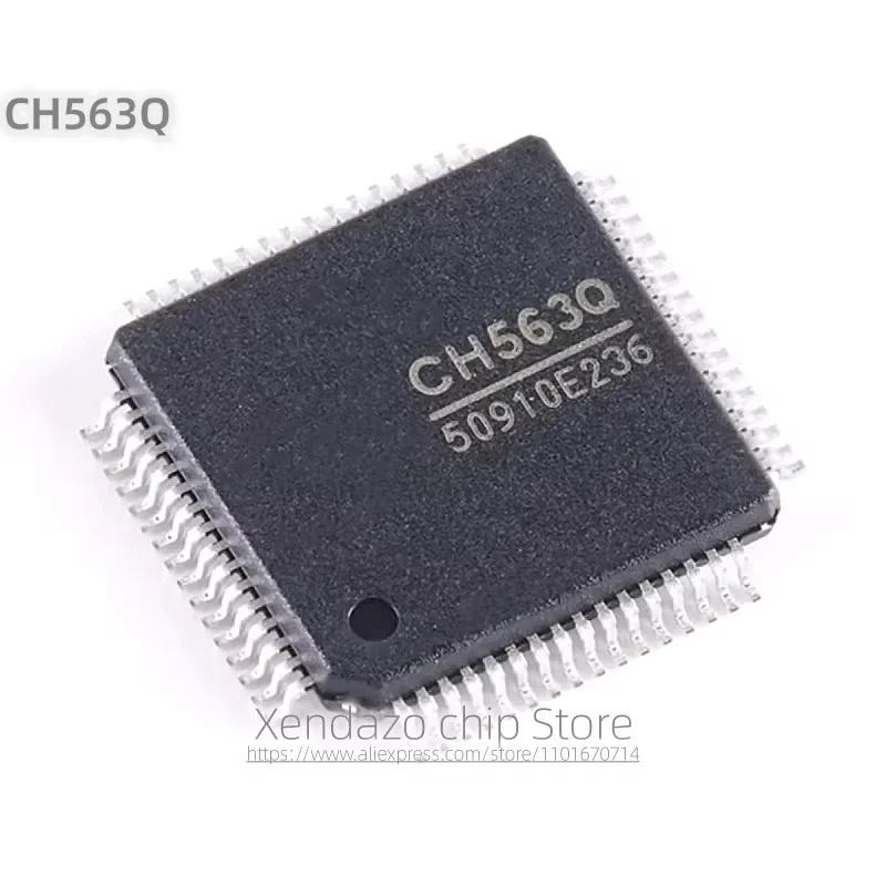 1pcs/lot CH563Q LQFP-64 package Original genuine 32-bit RISC reduced instruction set CPU microcontroller chip