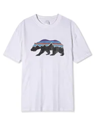 Summer Fitz Roy Bear T Shirt Men Women Fashion Street Cotton Short Sleeve Tee Men Hip Hop Tops Clothes Sportwear Graphic Casual