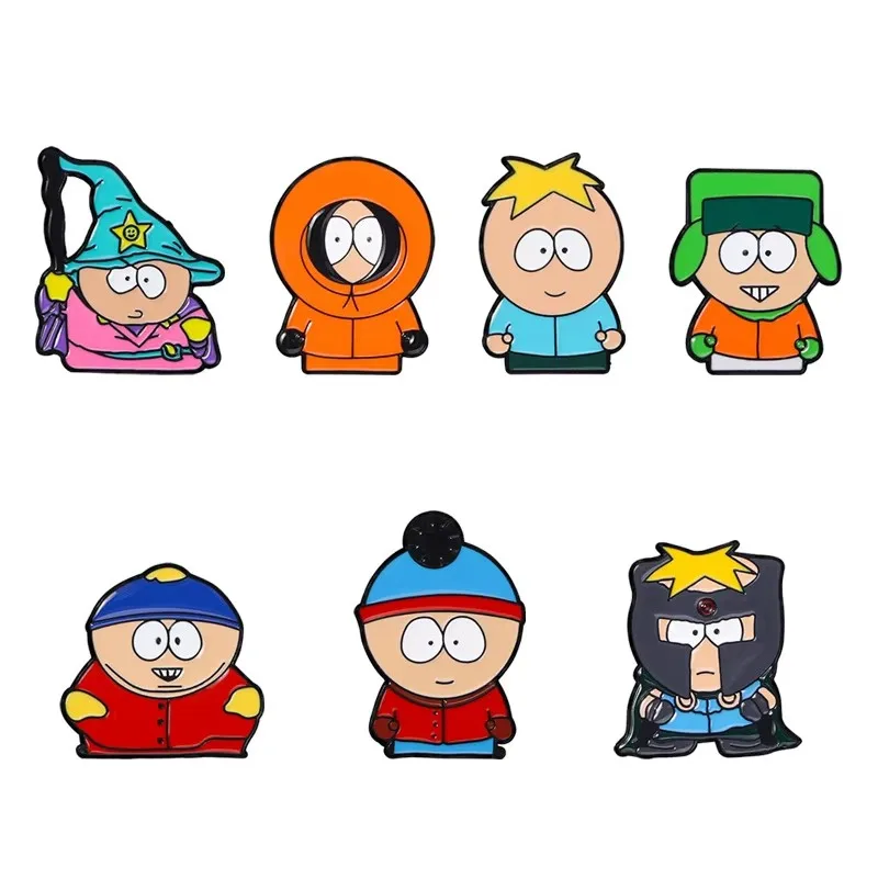 Comic Southern Park-themed Pin Badges Featuring The Adorable Cartoon Character Perfect for Anime Bag Accessories Clothing Badges