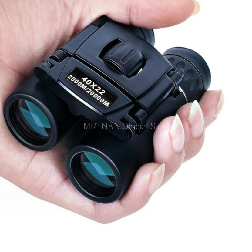 40x22 zoom HD Powerful Binoculars 2000M Long Range Folding Mini Telescope BAK4 FMC Optics For Hunting Sports Outdoor Camping Tra