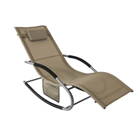 SoBuy OGS28 Sun lounger garden lounger swing with bag and breathable and airy swing lounger for gardens, courtyards, beaches