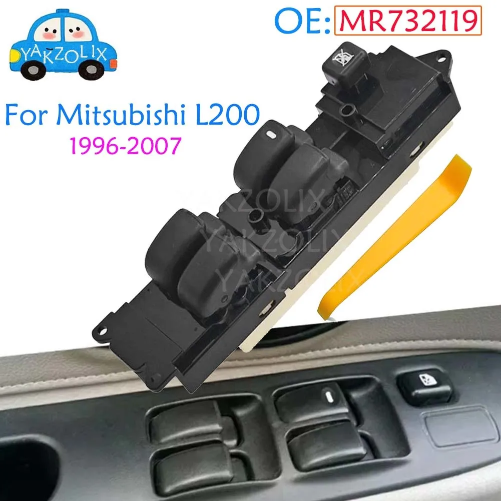 

For Mitsubishi L200 1996-2007 Front Left Master Driver Side Electric Power Lifter Window Switch Button Car Accessories MR732119